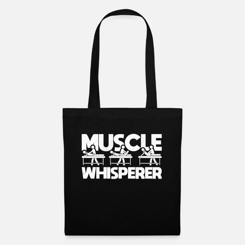 Physio-Therapie I Physio-Therapeut Motiv-Sprüche - Stoffbeutel - Schwarz