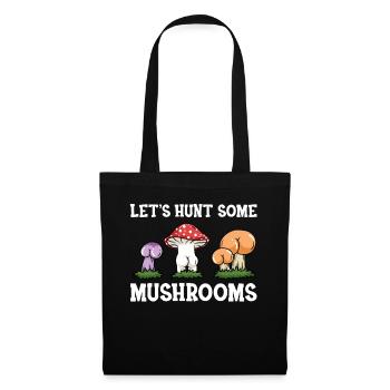 Mushrooms Collecting Fungi Mushroom Pickers Forest Morels Mushroom - Tote Bag - black - Front
