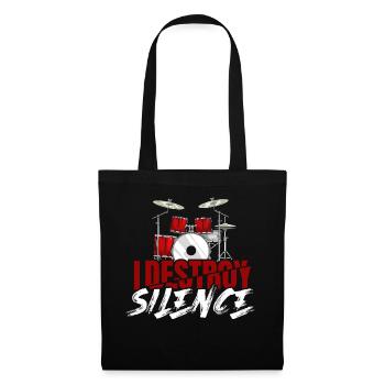 Tambours - Sac en tissu - noir - Devant