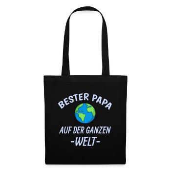 Bester Papa - Stoffbeutel - Schwarz - Vorne