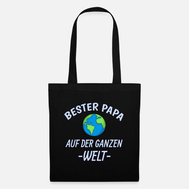 Bester Papa - Stoffbeutel - Schwarz