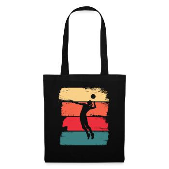 Volleyball Retro Beach Volleyball Ladies - Tote Bag - black - Front