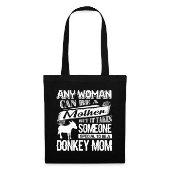Esel stolz darauf, Esel Mutter zu sein - Stoffbeutel - Schwarz - Vorne