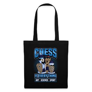 Chess Checkmate Funny Board Game Gift - Tote Bag - black - Front