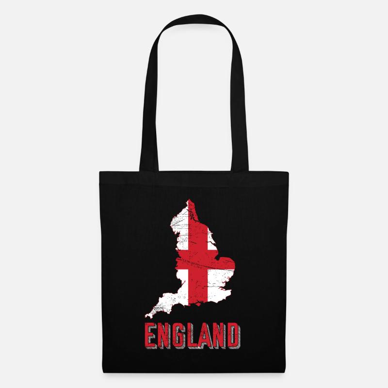 England - Stoffbeutel - Schwarz