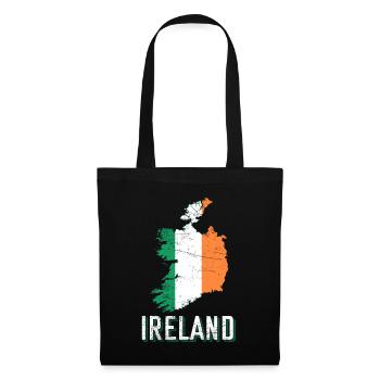 Republic of Ireland Shape Map Flag - Tote Bag - black - Front