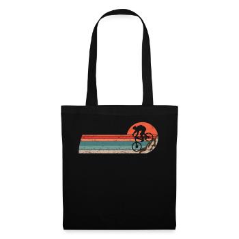 MTB Mountain Bike BMX Vintage Vintage Bicycle - Tote Bag - black - Front