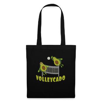 Volleyball Avocado Volleycado Volleyballer Sport - Stoffbeutel - Schwarz - Vorne