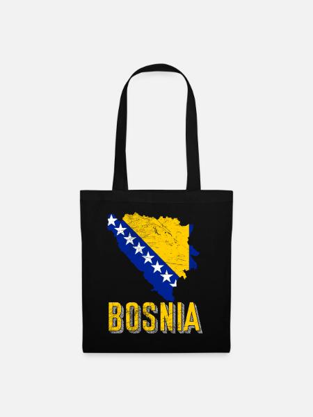 Bosnien Fan - Stoffbeutel - Schwarz