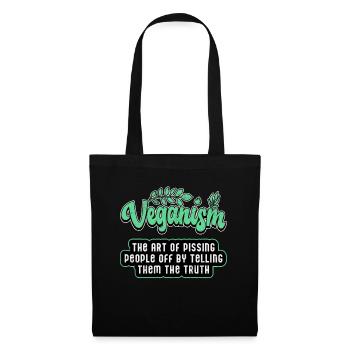 Végétalienne Végétalienne végétalienne vegetal idée cadeau - Sac en tissu - noir - Devant