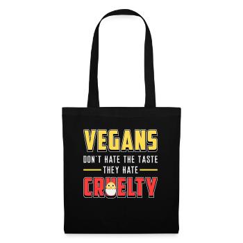 Végétalienne végétalienne végétalienne végétalienne idée cadeau - Sac en tissu - noir - Devant