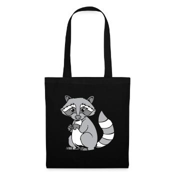 racoon - Tote Bag - black - Front