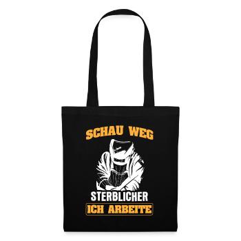 Schweißer Schweißen - Stoffbeutel - Schwarz - Vorne