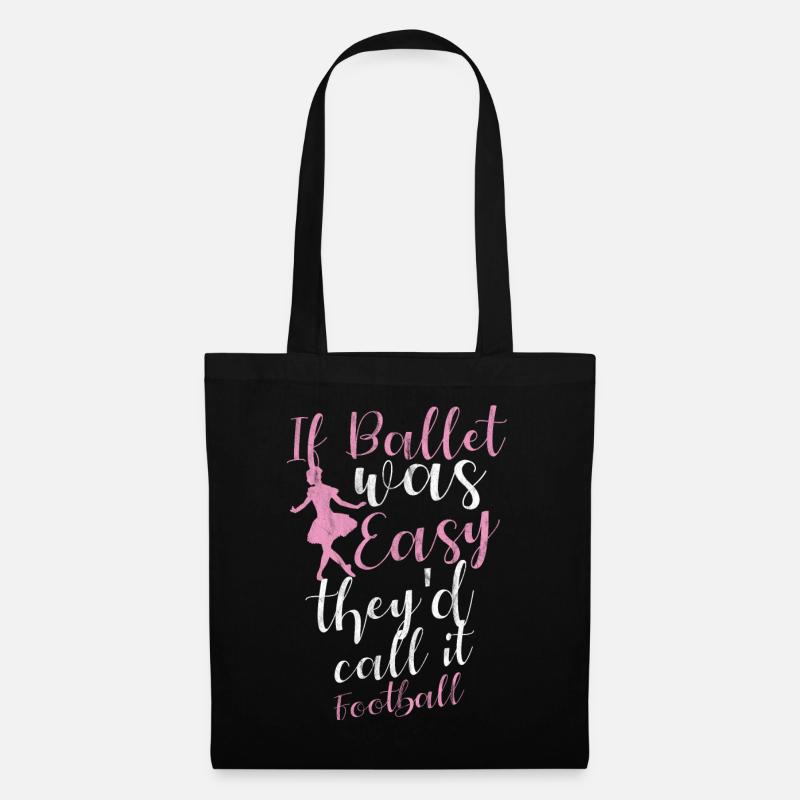 Ballett Mädchen Tanzen Ballerina Ballettschuhe - Stoffbeutel - Schwarz