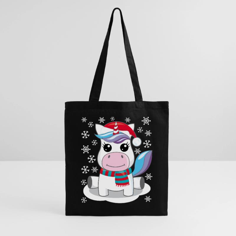 Einhorn Weihnachten Geschenk Weihnachtsgeschenk Stoffbeutel