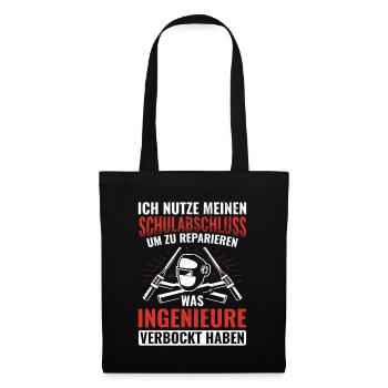 Schweissen Schweißer Schweißen - Stoffbeutel - Schwarz - Vorne