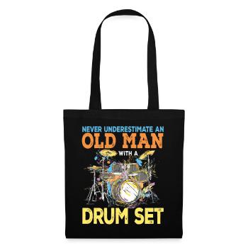 Drums drummer drummer drum gift - Tote Bag - black - Front
