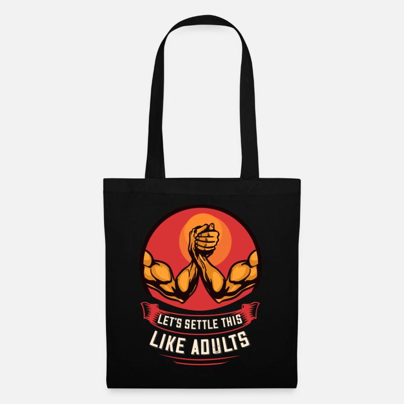 Bras de fer bras de fer bras de fer lutteur bras - Sac en tissu - noir