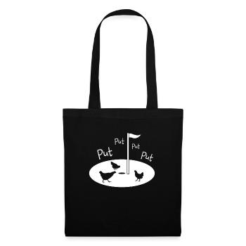 Golf Putter Golfplatz Golffahne Hühner Put - Sac en tissu - noir - Devant