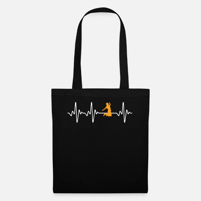 Conception de t-shirt jaune trampoline - Sac en tissu - noir