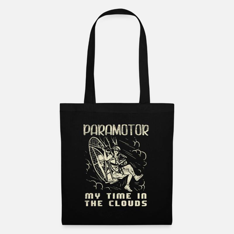 Paramotor Powered Paragliding - Tote Bag - black
