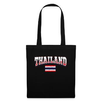 Thaïlande - Sac en tissu - noir - Devant