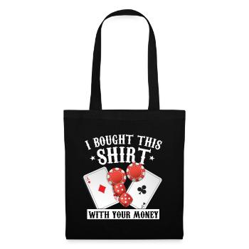 Poker - Stoffbeutel - Schwarz - Vorne