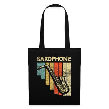 Saxophone retro - Tote Bag - black - Front