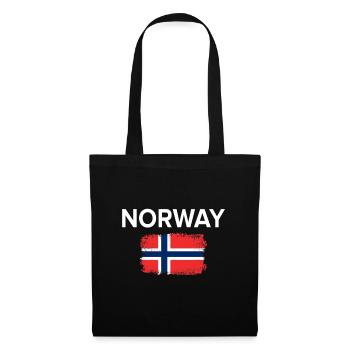 Norvège - Sac en tissu - noir - Devant