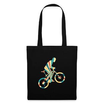 Vélo vintage - Sac en tissu - noir - Devant