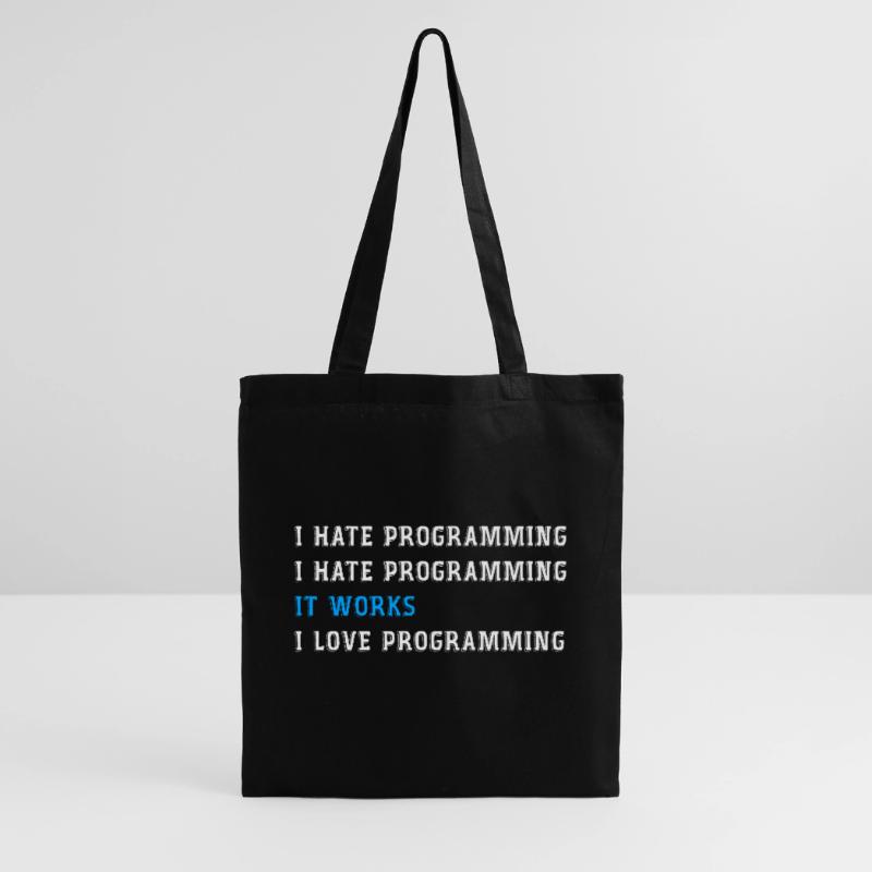 Funny gift programmers hate programming Tote Bag