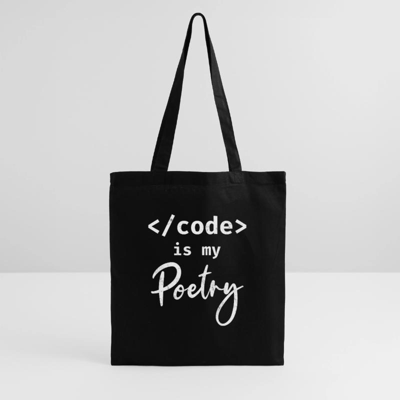 Code Is My Poetry Programmierer Coding Stoffbeutel