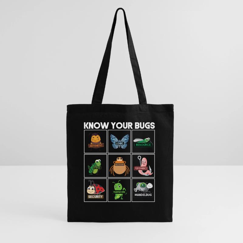 Know Your Bugs Programmierer Coding Stoffbeutel