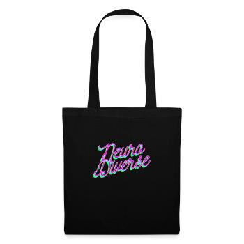 Cadeau varié du TDAH Neuro - Sac en tissu - noir - Devant