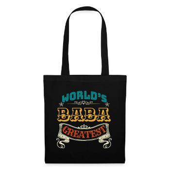 WORLDS GREATEST BABA - Stoffbeutel - Schwarz - Vorne