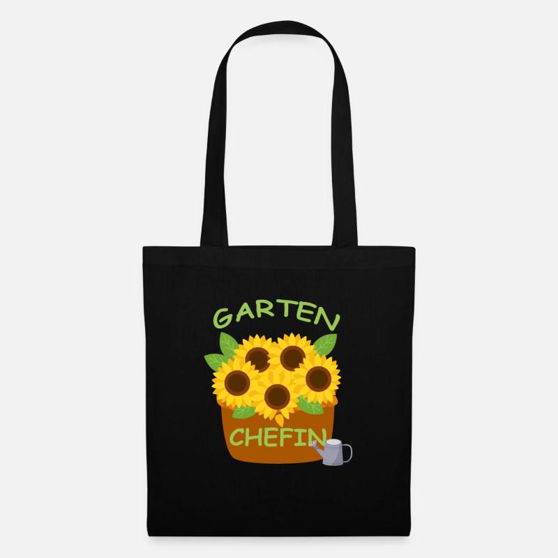 Garten Chefin lustiges Geschenk Gärtnerin - Stoffbeutel - Schwarz