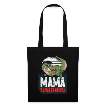 Dinosaure Mamasaurus Mama Saurus - Sac en tissu - noir - Devant
