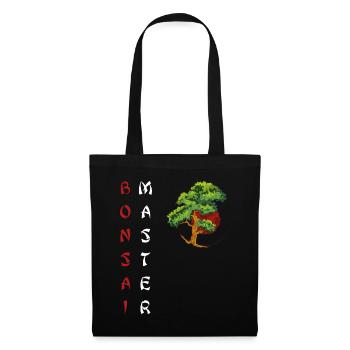 Bonsaï plantes miniatures jardin d'arbres japonais - Sac en tissu - noir - Devant