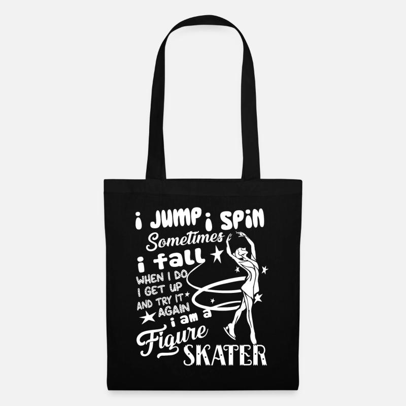Eiskunstlauf Ich bin ein Eiskunstläufer - Stoffbeutel - Schwarz