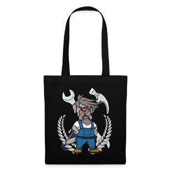 Tool mechanic workshop professions job - Tote Bag - black - Front