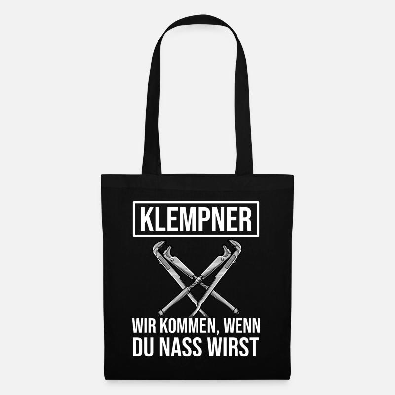 Klempner - Stoffbeutel - Schwarz