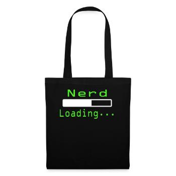 Nerdy Nerd T-Shirt - Stoffbeutel - Schwarz - Vorne