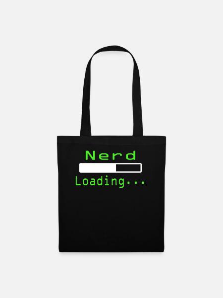 Nerdy Nerd T-Shirt - Stoffbeutel - Schwarz