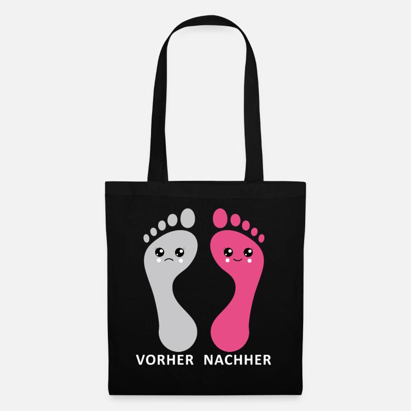 Fußpflege Pediküre Podologe Nagelstudio Geschenk - Stoffbeutel - Schwarz
