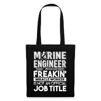 Marine Engineer ist keine offizielle Berufsbezeichnung - Stoffbeutel - Schwarz - Vorne