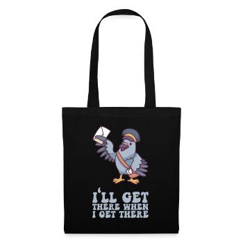 I'll Get There When I Get There - Mailman Gift - Tote Bag - black - Front