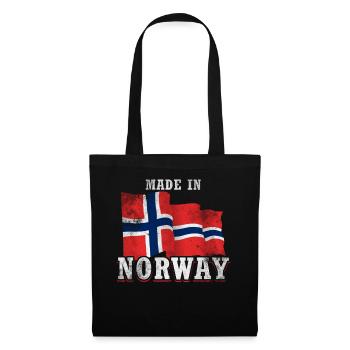 Fabriqué en Norvège - Sac en tissu - noir - Devant