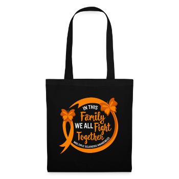 MS Awareness Shirt In This Family We All Fight - Tote Bag - black - Front