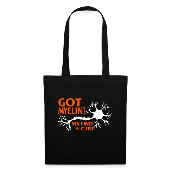 Chemise de sensibilisation à la SP Got Myelin Trouver un remède - Sac en tissu - noir - Devant
