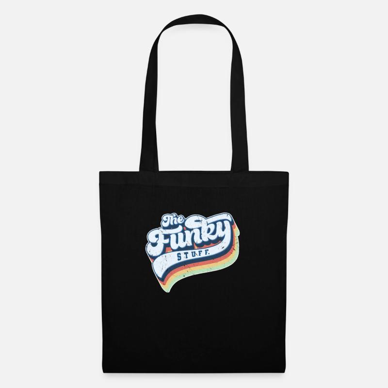 Funky retro schrift funky stuff geschenk funk - Stoffbeutel - Schwarz